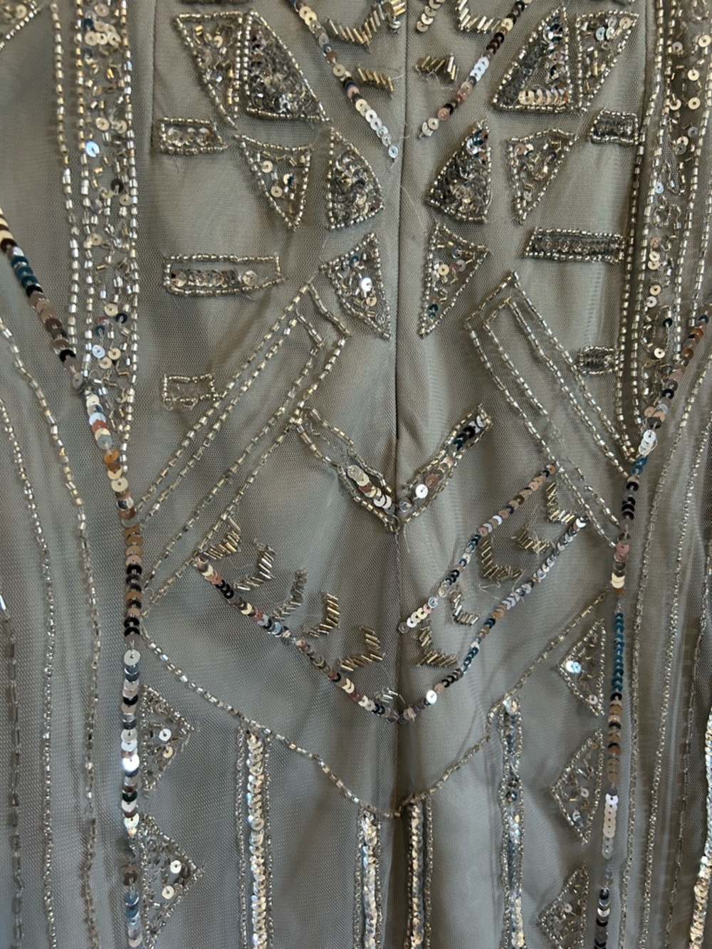 Gianni Bini Silver Sequin Embellished Dress - Picture 6 of 8